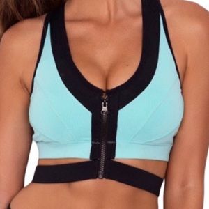 Xahara vixen zip front sports bra